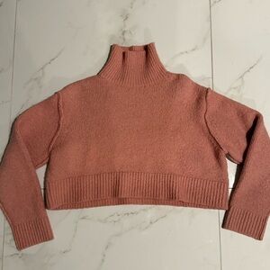 Zara Women's Pink Turtleneck Sweater